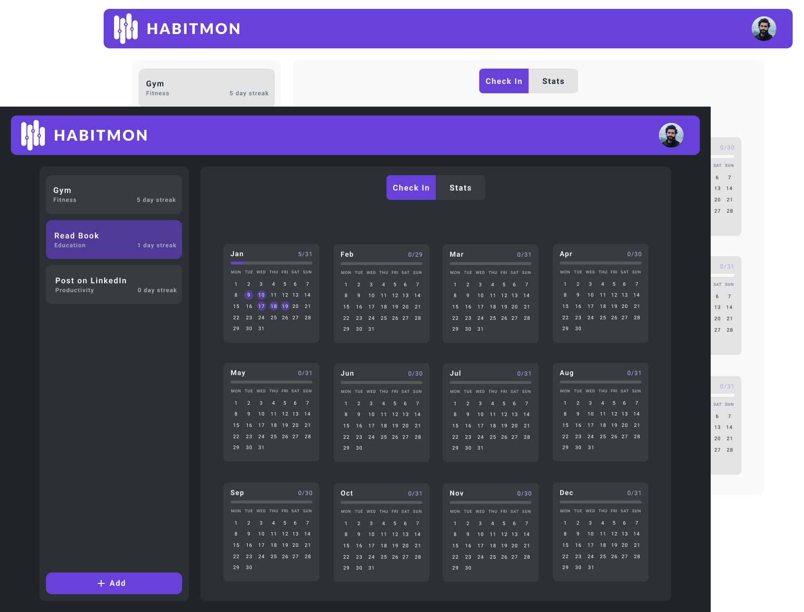 Habitmon Interface